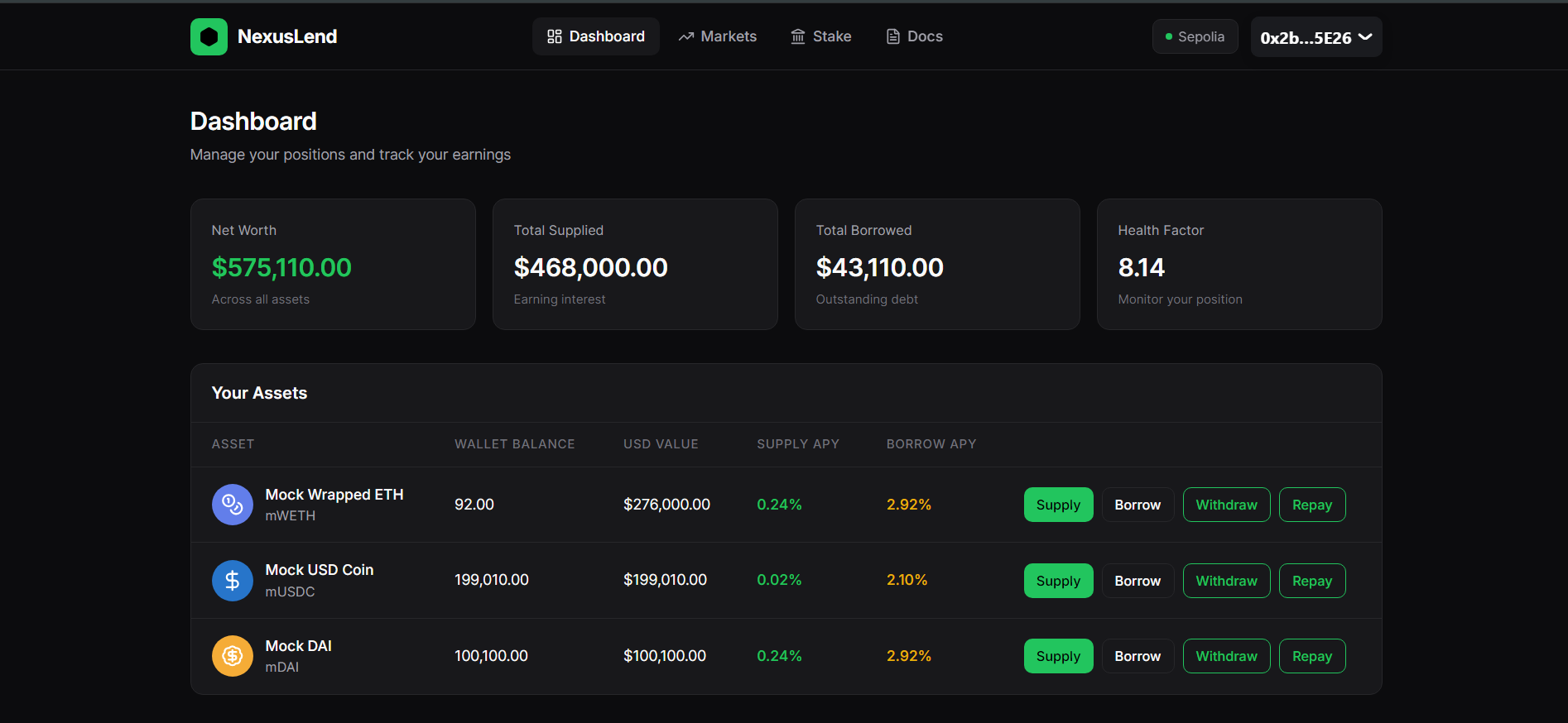 NexusLend AI Dashboard